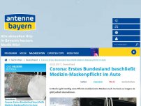 Bild zum Artikel: Corona: Erstes Bundesland beschließt Medizin-Maskenpflicht im Auto