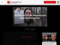 Bild zum Artikel: „Ich lasse mir von der Wikipedia nicht meine Identität stehlen“