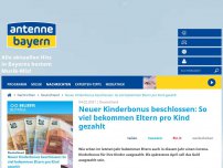 Bild zum Artikel: Neuer Kinderbonus beschlossen: So viel bekommen Eltern pro Kind gezahlt