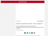 Bild zum Artikel: Mit Test zurück in der Schule: 'Und, schlimm?'