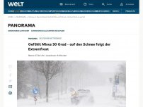 Bild zum Artikel: Gefühlt Minus 30 Grad – auf den Schnee folgt der Extremfrost