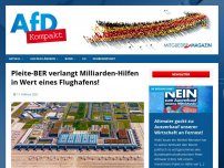 Bild zum Artikel: Pleite-BER verlangt Milliarden-Hilfen in Wert eines Flughafens!