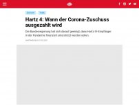 Bild zum Artikel: Hartz 4: Wann der Corona-Zuschuss ausgezahlt wird