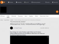 Bild zum Artikel: Altersarmut trotz Vollzeitbeschäftigung?