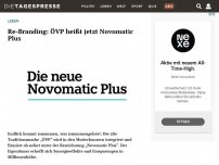 Bild zum Artikel: Re-Branding: ÖVP heißt jetzt Novomatic Plus