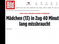 Bild zum Artikel: Kripo sucht dringend Zeugen! - Mädchen (13) in Zug 40 Minuten lang missbraucht