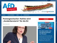 Bild zum Artikel: Postengeschacher: Nahles wird „Sonderberaterin“ für die EU