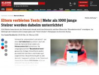 Bild zum Artikel: Mehr als 1000 junge Steirer werden daheim unterrichtet