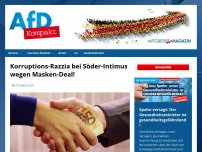 Bild zum Artikel: Korruptions-Razzia bei Söder-Intimus wegen Masken-Deal!