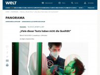 Bild zum Artikel: „Viele dieser Tests haben nicht die Qualität“