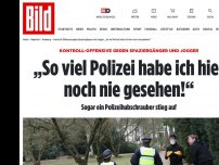 Bild zum Artikel: Verschärfte Maskenpflicht - „So viel Polizei habe ich hier noch nie gesehen“