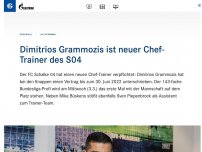 Bild zum Artikel: Dimitrios Grammozis ist neuer Chef-Trainer des S04