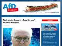 Bild zum Artikel: Steinmeier fordert „Regulierung“ sozialer Medien!