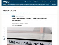 Bild zum Artikel: „FFP2-Masken ohne Schutz“ – Jetzt offenbart sich das Prüfchaos