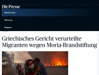 Bild zum Artikel: Griechisches Gericht verurteilte Migranten wegen Moria-Brandstiftung