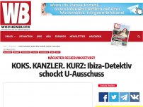 Bild zum Artikel: KOKS. KANZLER. KURZ: Ibiza-Detektiv schockt U-Ausschuss