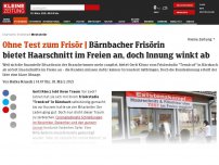 Bild zum Artikel: Bärnbacher Frisörin bietet Haarschnitt im Freien an