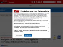 Bild zum Artikel: - Weniger Geld für Rentner?: CDU-Chef Ploß stößt Debatte an – und wird „vermöbelt'