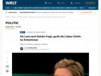 Bild zum Artikel: Als Lanz nach Details fragt, gerät die Linken-Chefin ins Schwimmen