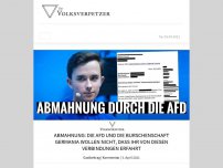 Bild zum Artikel: Abmahnung: Die AfD & eine Burschenschaft wollen nicht, dass ihr diese Verbindungen erfahrt