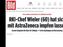 Bild zum Artikel: Impfung der Gruppe „60 plus“ - Termin-Vergabe startet – System zeitweise überlastet