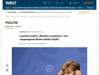 Bild zum Artikel: Laschet fordert „Brückenlockdown“ und vorgezogenen Bund-Länder-Gipfel