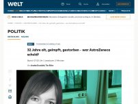 Bild zum Artikel: Starb diese junge Frau an der AstraZeneca-Impfung?