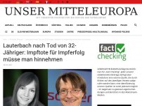 Bild zum Artikel: Lauterbach nach Tod von 32-Jähriger: Impftote für Impferfolg müsse man hinnehmen