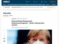 Bild zum Artikel: Corona-Gipel abgesagt - Einheitliche Regeln für Ausgangssperren und Distanzunterricht vorgesehen