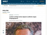 Bild zum Artikel: Landrat verklagt seinen eigenen Landkreis wegen Ausgangssperre