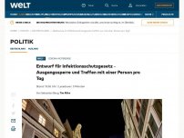 Bild zum Artikel: Entwurf für Infektionsschutzgesetz – Ausgangssperre und Treffen mit einer Person pro Tag