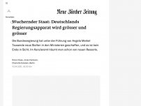 Bild zum Artikel: Wuchernder Staat: Deutschlands Regierungsapparat wird grösser und grösser