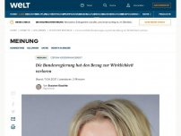 Bild zum Artikel: Die Bundesregierung hat den Bezug zur Wirklichkeit verloren