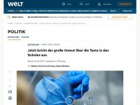 Bild zum Artikel: Jetzt bricht der große Unmut über die Tests in den Schulen aus