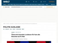 Bild zum Artikel: Österreich beendet Lockdown für fast alle Branchen ab 19. Mai