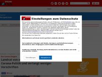 Bild zum Artikel: Wie sehen Landkreise Pandemiepolitik vom Bund? - Landrat vom ersten Hotspot: „Ausgangssperre ab Inzidenz von 100 ist absoluter Blödsinn“