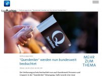 Bild zum Artikel: Verfassungsschutz beobachtet Teile der 'Querdenker'-Bewegung