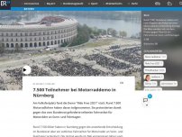 Bild zum Artikel: 3.000 Teilnehmer bei Motorraddemo in Nürnberg erwartet