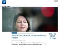 Bild zum Artikel: Wie Politikerinnen im Netz diskreditiert werden