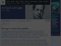 Bild zum Artikel: Die Angst vor Hans-Georg Maaßen