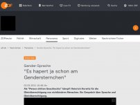 Bild zum Artikel: 'Es hapert ja schon am Gendersternchen'