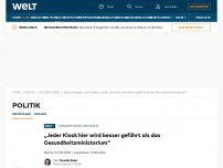 Bild zum Artikel: „Jeder Kiosk hier wird besser geführt als das Gesundheitsministerium“