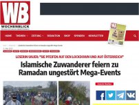 Bild zum Artikel: Islamische Zuwanderer feiern zu Ramadan ungestört Mega-Events