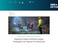 Bild zum Artikel: Vegetarier klagen erfolgreich gegen Treibjagden auf eigenen Grundstücken