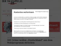 Bild zum Artikel: Grüne Basis will 'Deutschland' aus dem Wahlprogramm streichen
