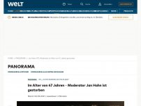 Bild zum Artikel: Im Alter von 47 Jahren – Moderator Jan Hahn ist gestorben