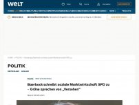 Bild zum Artikel: Baerbock schreibt Soziale Marktwirtschaft SPD zu – Grüne sprechen von „Versehen“