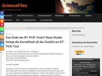 Bild zum Artikel: Das Ende der RT-PCR-Tests? Neue Studie belegt die Korrektheit all der Zweifel am RT-PCR-Test