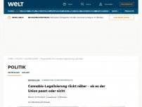 Bild zum Artikel: Cannabis-Legalisierung rückt näher – ob es der Union passt oder nicht