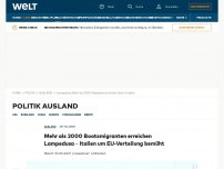 Bild zum Artikel: Mehr als 2000 Bootsmigranten erreichen Lampedusa – Italien um EU-Verteilung bemüht